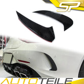 Schwarz Glanz Heck Stoßstange Flaps Aero Flics für Mercedes Benz CLS C257 AMG Line CLS53 2018-2022 pz39