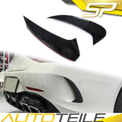 Schwarz Glanz Heck Stoßstange Flaps Aero Flics für Mercedes Benz CLS C257 AMG Line CLS53 2018-2022 pz39