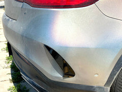 Heck Stoßstange Aero Flaps Flic für Mercedes Benz GLE Coupe C292 GLE43 AMG 2015-2019 pz37