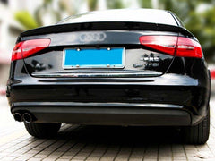 Auspuffblenden Endrohre Schwarz Edelstahl für AUDI A6 C6 C7 S6 Avant A5 8T 4F