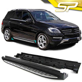 Alu Trittbretter Flankenschutz mit ABE für Mercedes Benz ML W166 ab 2011