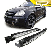 Alu Trittbretter Flankenschutz mit ABE für Mercedes Benz ML W164 2005-2011
