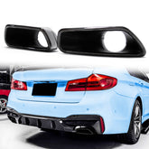 Auspuffblenden Auspuff Endrohr Satz Schwarz Passend für 5er G30 G31 Sport Paket 2017-2022 et189