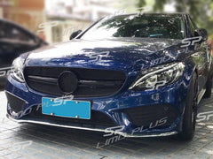 Kühlergrill Front Grill Grille Schwarz für Mercedes Benz C-Klasse W205 C205 A205 S205 2015-2018 pz129