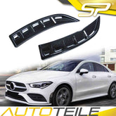 Lufteinlässe Flaps Aero Vorne Stoß. Schwarz für Mercedes CLA C118 X118 AMG Line ACLA35 ab 2019