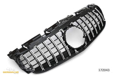 GT Optik Kühlergrill Grill Chrom für Mercedes Benz R172 SLC 2016 2017 2018 2019 2020