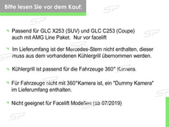 Diamantgrill Kühlergrill Front Grill für Mercedes Benz GLC X253 GLC43 AMG 2015-2019 pz143