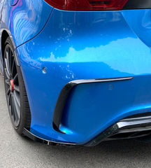 Heckansatz Splitter Spoiler Ecken Schwarz für Mercedes A W176 AMG-Line 2013-2018