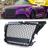 Waben Grill Kühlergrill Sport Optik Schwarz glanz matt für Audi A3 8P 2008 2009 2010 2011 2012