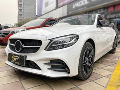 Front Stoßstange Flics Aero Flossen Flaps für Mercedes Benz C Klasse W205 C205 A205 AMG Line Modf 2018+ pz12