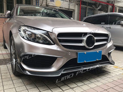 Carbon Fiber Frontlippe Diffusor für Mercedes Benz C Klasse W205 mit AMG Line Stoßstange pz121