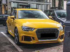 Sport Style Wabengrill Kühlergrill Front Grill Chrom für Audi A3 8V 2016-2020