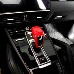 Schwarz Auto Schaltknauf Abdeckung Trim für Porsche Cayenne 2018-2021 it58