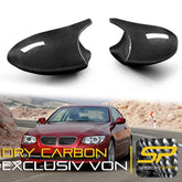 Spiegelkappen Außenspiegelkappen 100% Echt Carbon Fiber Passend für E81 E82 E87 E88 E90 E91 E92 E93 Pre-LCI