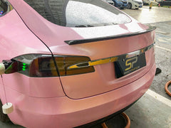 Carbon Fiber Spoiler Heckspoiler Spoilerlippe für Tesla Model S P90D P90 ab 2012 te7 Sales