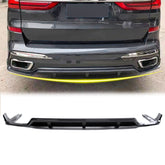 Diffusor Heckdiffusor Heckstoßstange Schwarz Passend für X7 G07 Sport Paket 2019+