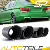 Auspuffblenden Endrohre Auspuff Blenden Schwarz Passend für 5er F10 F11 6er F12 F13 520d 530d 650i