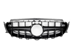 Kühlergrill Grill GT Schwarz für Mercedes E-Klasse W213 S213 C238 A238 AMG Line E53 AMG 2016-2020