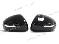 Schwarz Glanz Spiegelkappen Außenspiegelkappen für AUDI TT 8J Roadster TTS RS R8 2006 - 2014 mc54