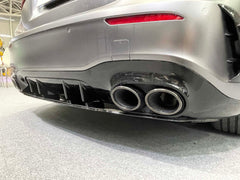 Diffusor Heckdiffusor + Auspuffblenden für Mercedes Benz A-Klasse W177 AMG Line A45 AMG ab 2018 di64