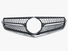 Schwarz Diamant Kühlergrill Front Grill für Mercedes E Klasse 2-Türer C207 A207 W207 2009-2013 fg182