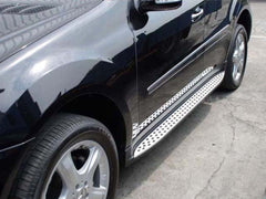 Alu Trittbretter Flankenschutz mit ABE für Mercedes Benz ML W166 ab 2011