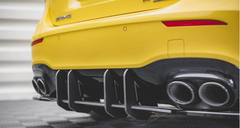 Diffusor Heckdiffusor Heckansatz Heckschürze Schwarz für Mercedes A Kl. W177 A35 A45 AMG ab 2018