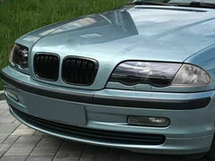 Kühlergrill Nieren Grille Grill Doppelsteg Glanz Schwarz Passend für 3er E46 Limo Touring 1998-2001