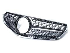 Schwarz Diamant Kühlergrill Front Grill für Mercedes E Klasse 2-Türer C207 A207 W207 2009-2013 fg182
