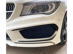 Flaps Flossen Flics Canard Glanz Schwarz für Mercedes CLA C117 X117 AMG Line CLA 45 AMG 2013-2016 pz65
