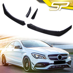 Front Stoßstange Flaps Lippe Glanz Schwarz für Mercedes CLA W117 AMG Line 2016 2017 2018 2019 pz72