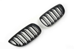 Kühlergrill Nieren Grille Grill Doppelsteg Schwarz Passend für 3er E92 E93 2006-2010