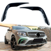 Front Stoßstange Areo Flics Flaps Flossen für Mercedes GLC X253 C253 AMG-Line 2016-2019