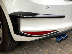 Heckstoßstange Splitter Canard Aero Flaps Spoiler Schwarz für GOLF MK7 2013-2015