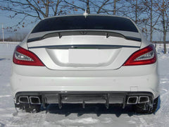 Auspuffblenden Endrohre Chrom Y Eckig für Mercedes CLS Klasse W218 C218 C219 W221 S63 AMG 2011-2018