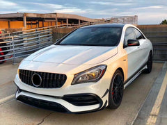 Front Stoßstange Flaps Lippe Glanz Schwarz für Mercedes CLA W117 AMG Line 2016 2017 2018 2019 pz72