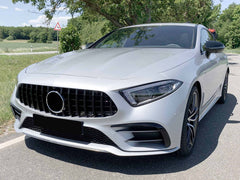 Schwarz Glänzend Panamericana GT Kühlergrill Front Grill für Mercedes Benz CLS C257 2018 2019 2020 2021 2022 fg81