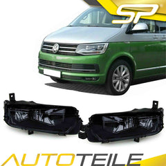 Tagfahrlicht Nebelscheinwerfer Schwarz Smoke Klarglas für VW T6 Bus Transporter 2015 2016 2017 2018 2019 2020 2021