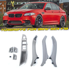 Grauer Innentürgriff Verkleidungssatz 7tlg Nur Passend für 5er F10 F18 M5 Nur für LHD it38