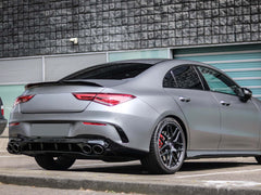 Flossen Flaps Hinten Stoß. Aero Flics Schwarz für Mercedes CLA C118 X118 AMG Line CLA45 ab 2019