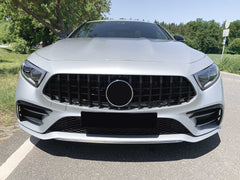Schwarz Glänzend Panamericana GT Kühlergrill Front Grill für Mercedes Benz CLS C257 2018 2019 2020 2021 2022 fg81