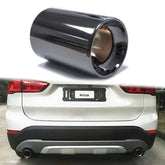 Schwarz Auspuffblende Auspuff Blende Passend für X1 F48 70-75mm Rundes Endrohr et5