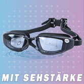 Schwimmbrille mit Sehstärke Antibeschlag UV-Schutz Goggles -1,5 bis -7,5 für Männer Frauen