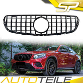 Panamericana Kühlergrill GT Grill Schwarz für Mercedes Benz GLC X253 C253 2015-06.2019