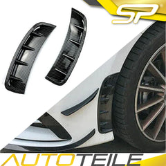 Lüfteinlasse Lüftung Flaps Canards vorne Carbon Look für Mercedes W177 AMG Line A35 AMG ab 2018
