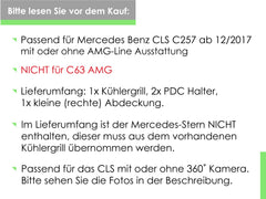 Schwarz Glänzend Panamericana GT Kühlergrill Front Grill für Mercedes Benz CLS C257 2018 2019 2020 2021 2022 fg81