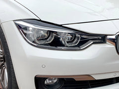 Scheinwerferblenden Böser Blick Schwarz Glanz Passend für 3er F30 F31 F80 M3 2011-2018