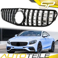 Kühlergrill Grill Chrom GT für Mercedes S-Klasse Coupe C217 Cabrio A217 S63 S65 AMG VFL 2014-2018
