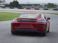 Sport Auspuff Auspuffblenden Endrohre Schwarz GTS Look für Porsche 718 Cayman Boxster 2016-2022 Benzin et183