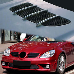 Satz Chrom Flnnen Lüfteinlass Motorhaube für Mercedes Benz SLK R171 2004 2005 2006 2007 2008 2009 2010 2011